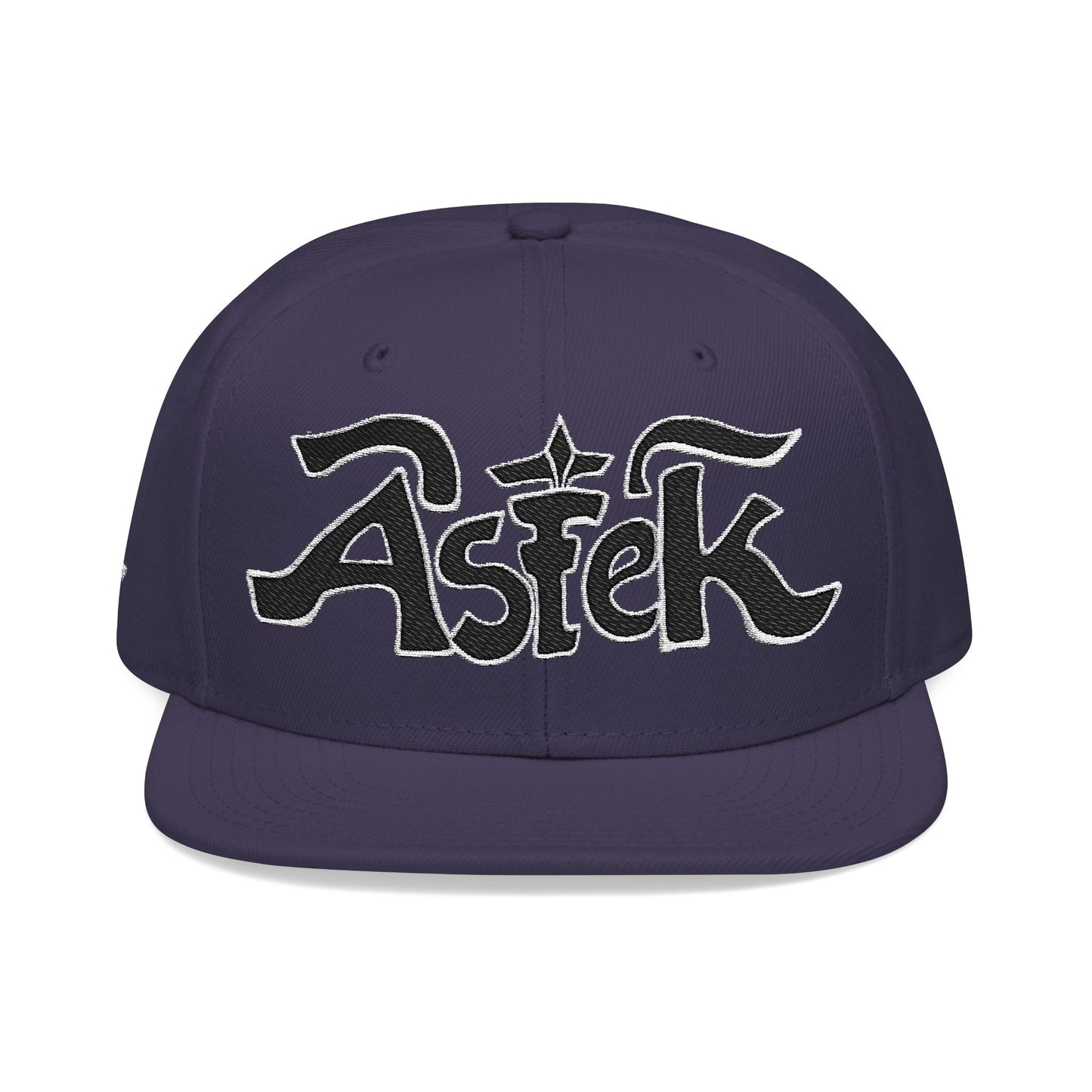 Astek Logo Embroidered Snapback Cap