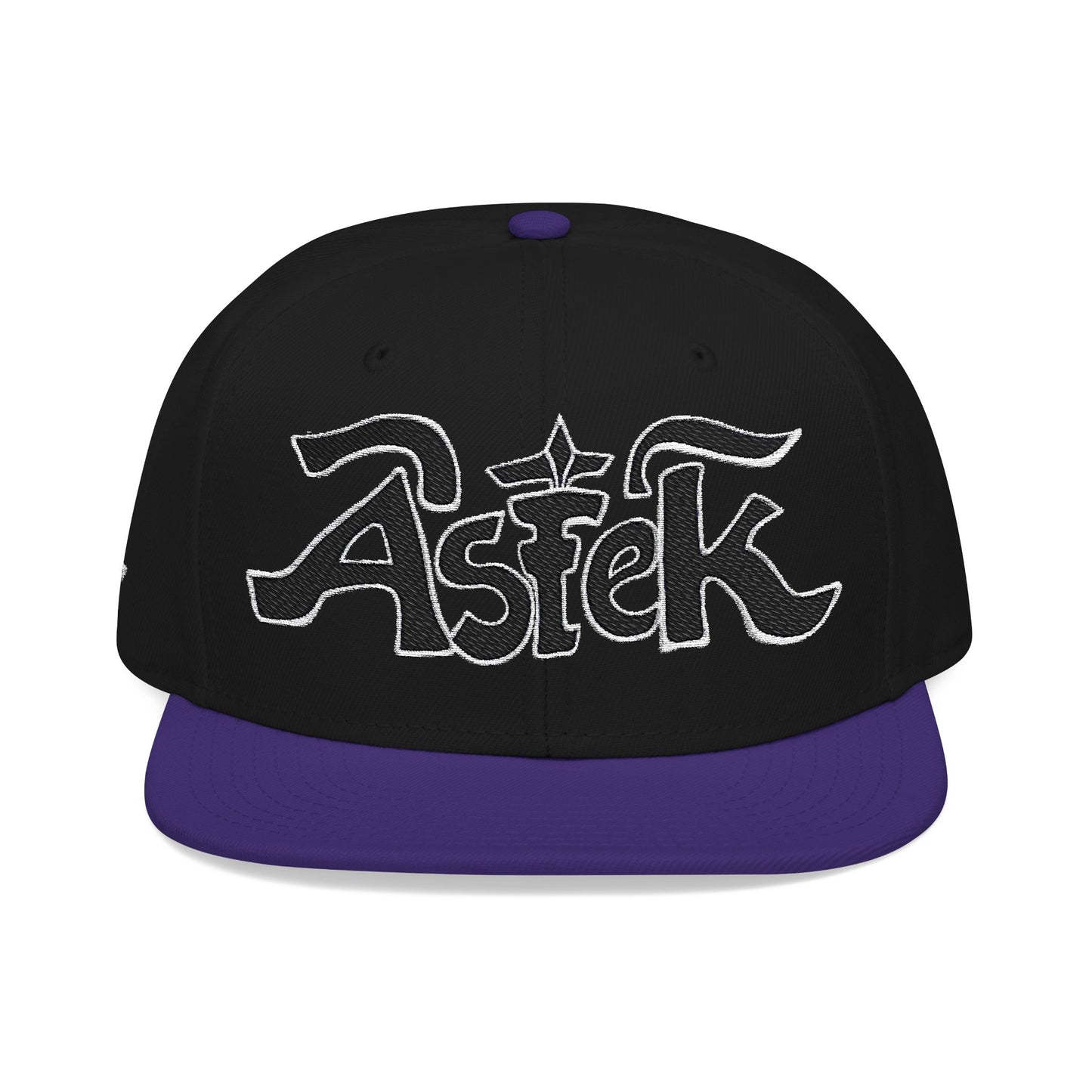 Astek Logo Embroidered Snapback Cap