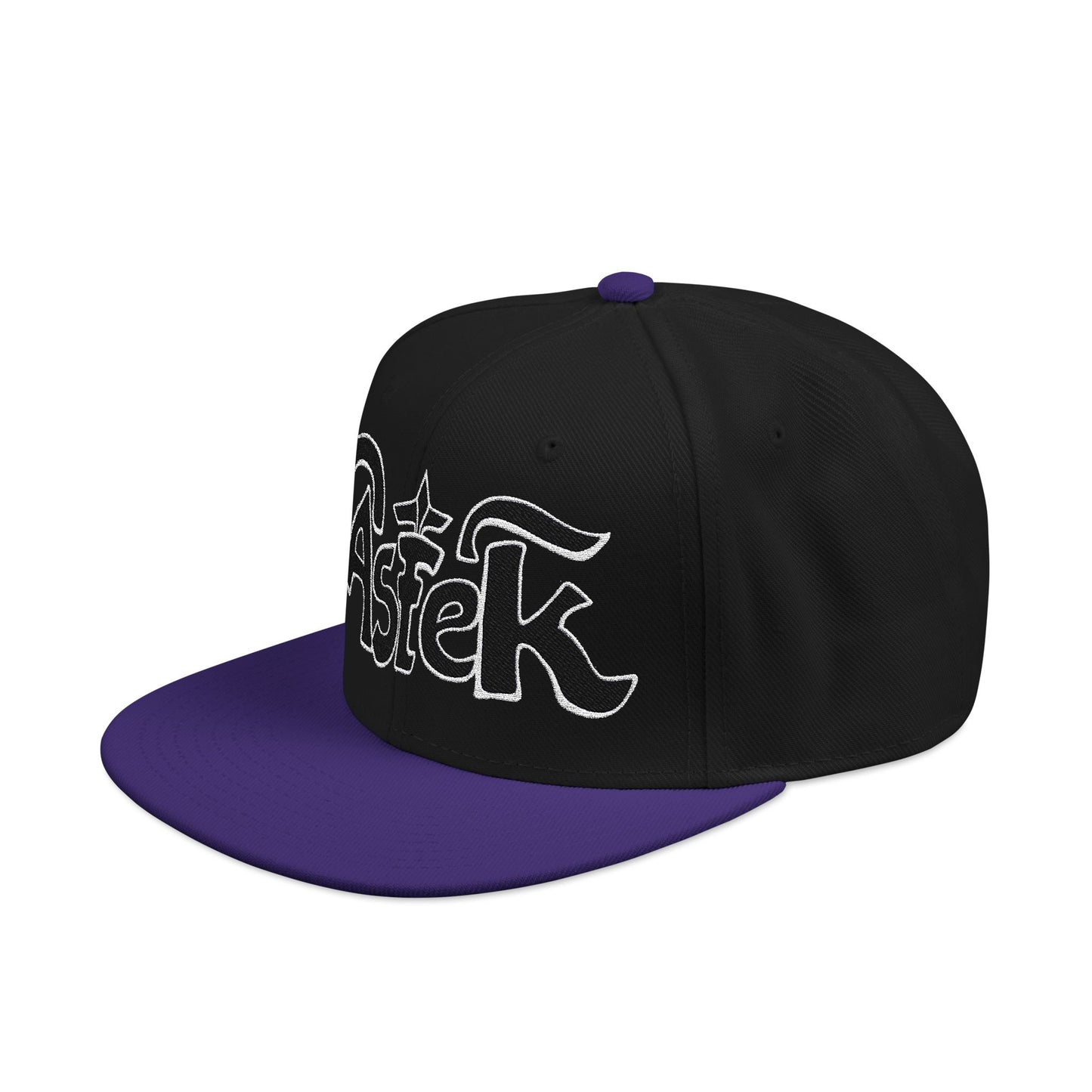 Astek Logo Embroidered Snapback Cap
