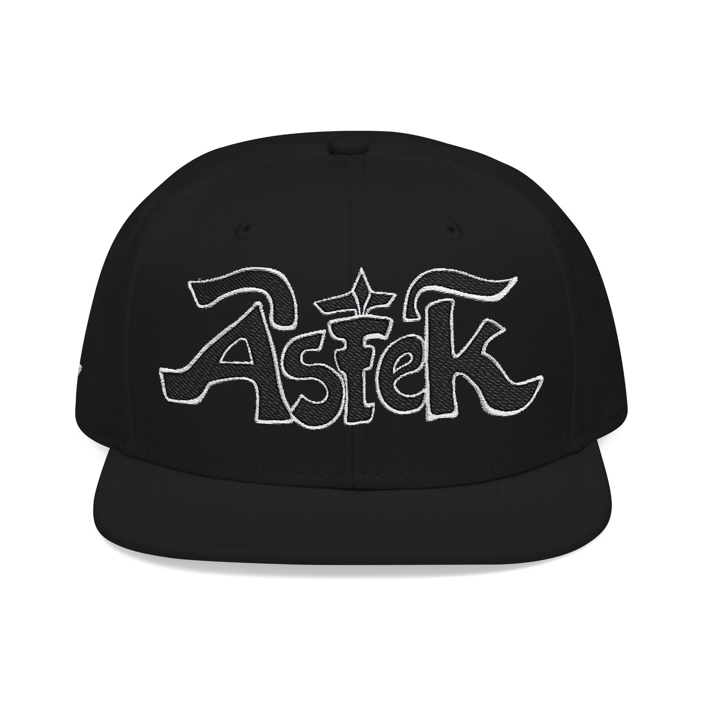 Astek Logo Embroidered Snapback Cap