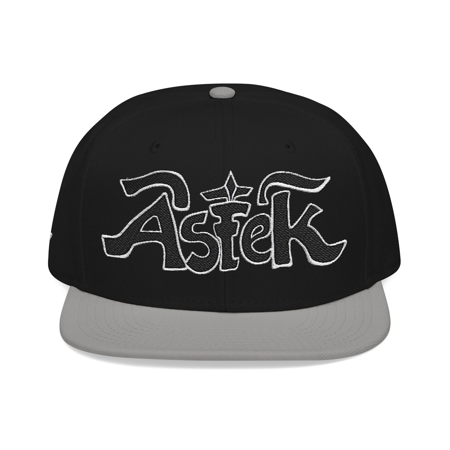 Astek Logo Embroidered Snapback Cap