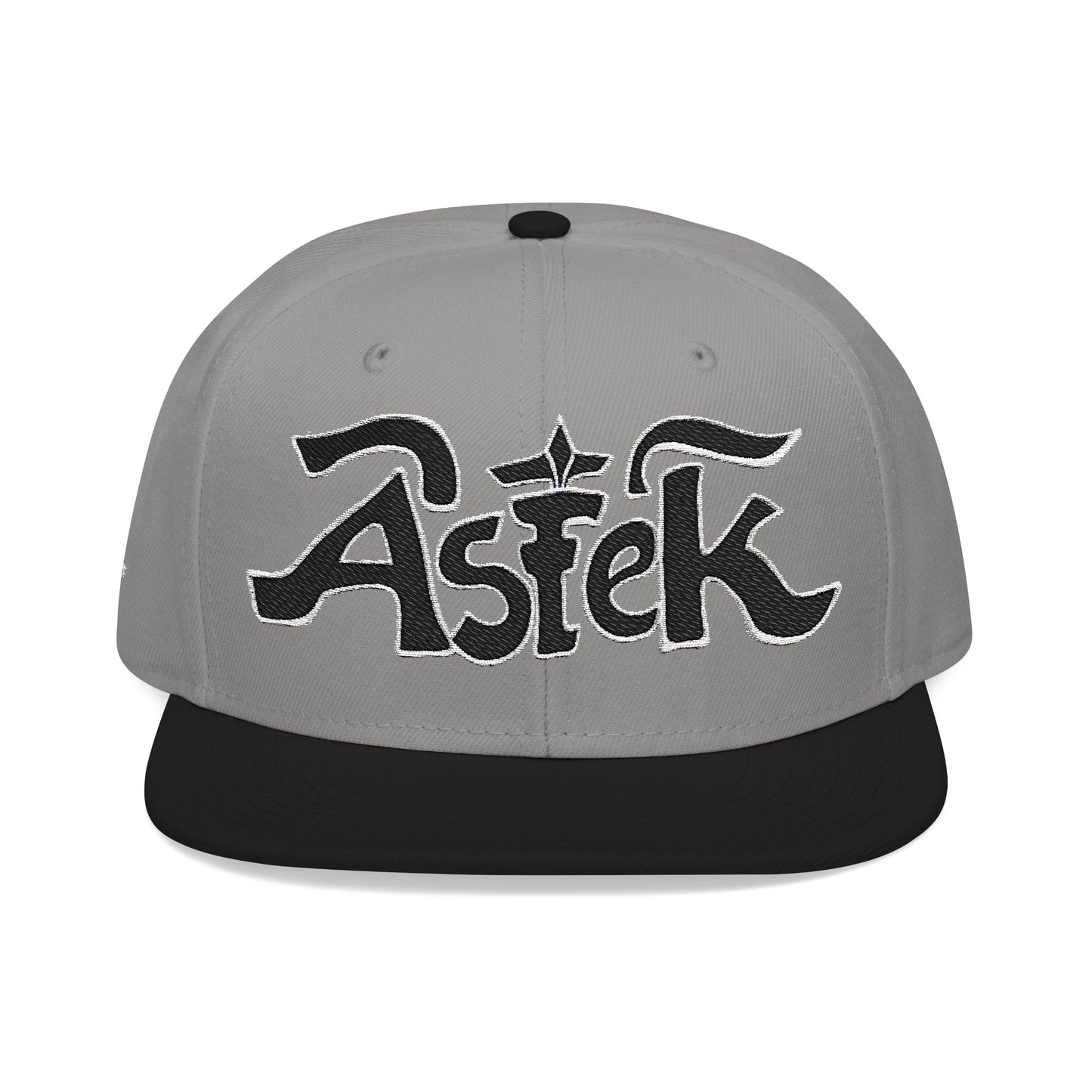 Astek Logo Embroidered Snapback Cap