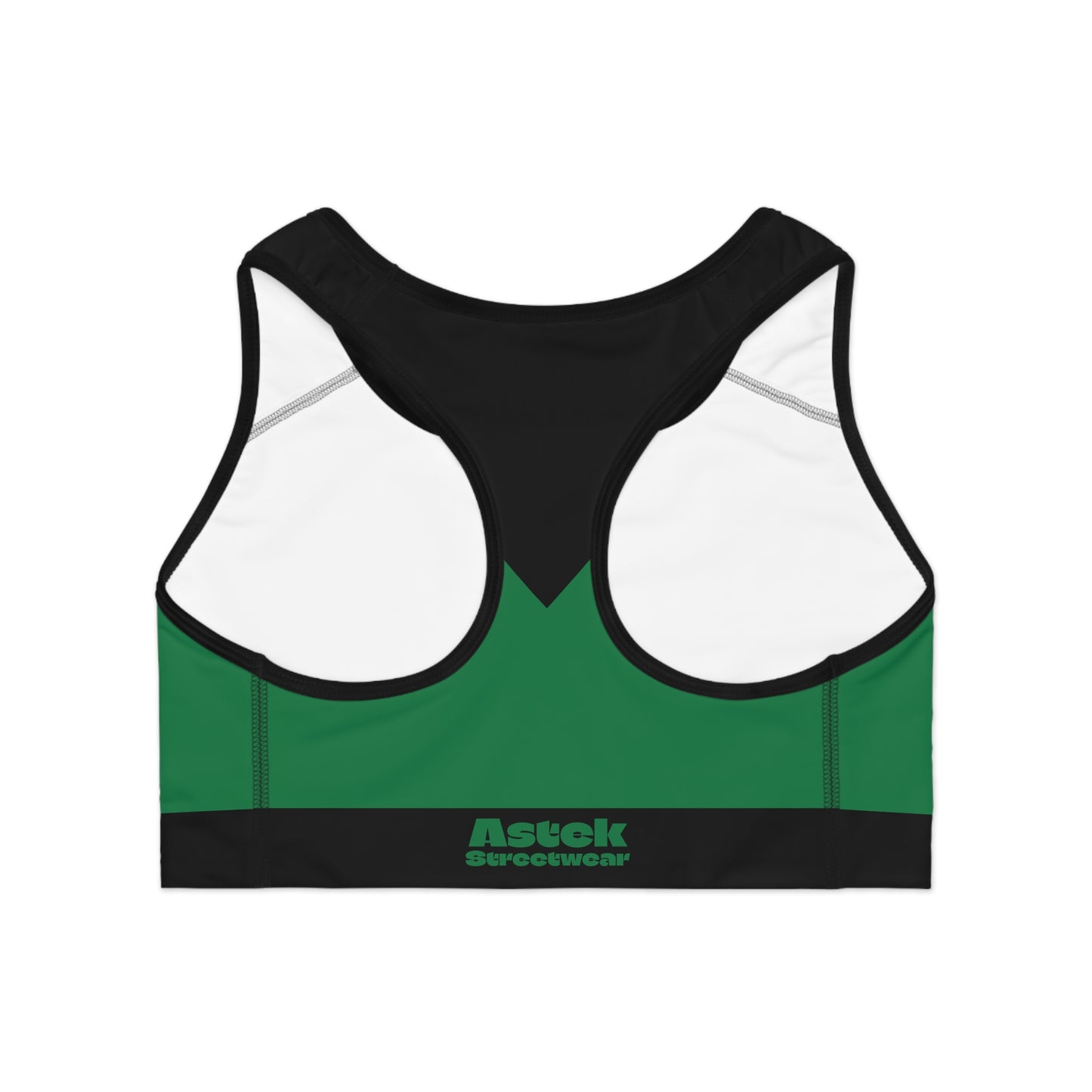 Astek Streetwear dark green Sports Bra