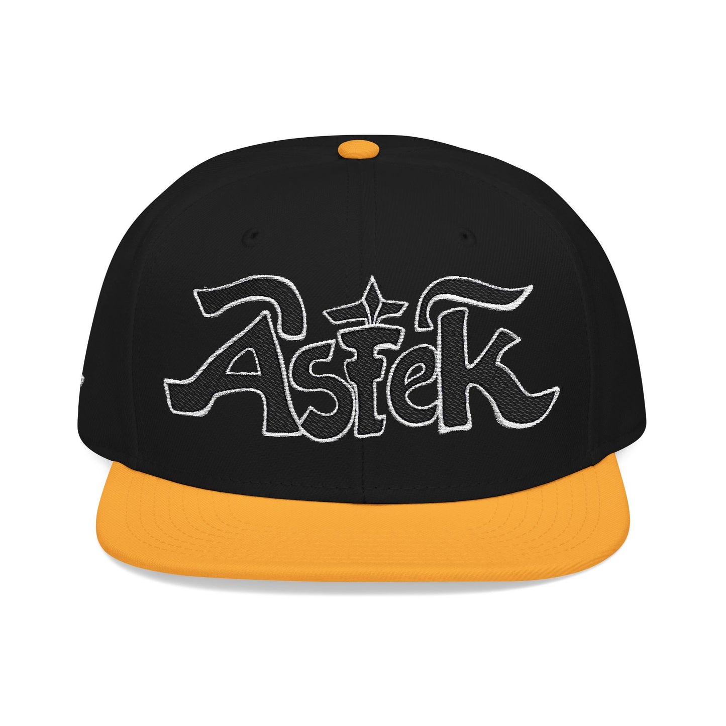 Astek Logo Embroidered Snapback Cap