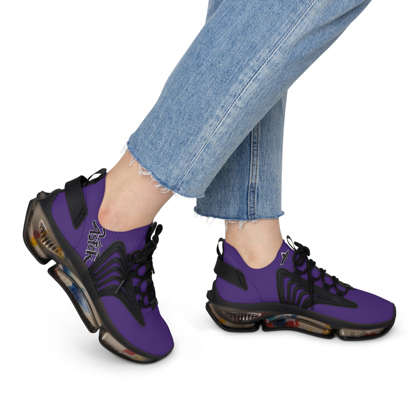 Women's Purple Mesh Sneakers