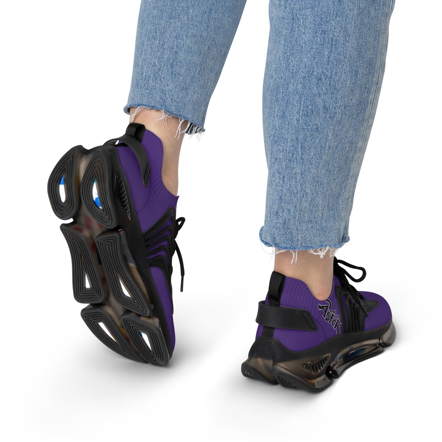 Women's Purple Mesh Sneakers