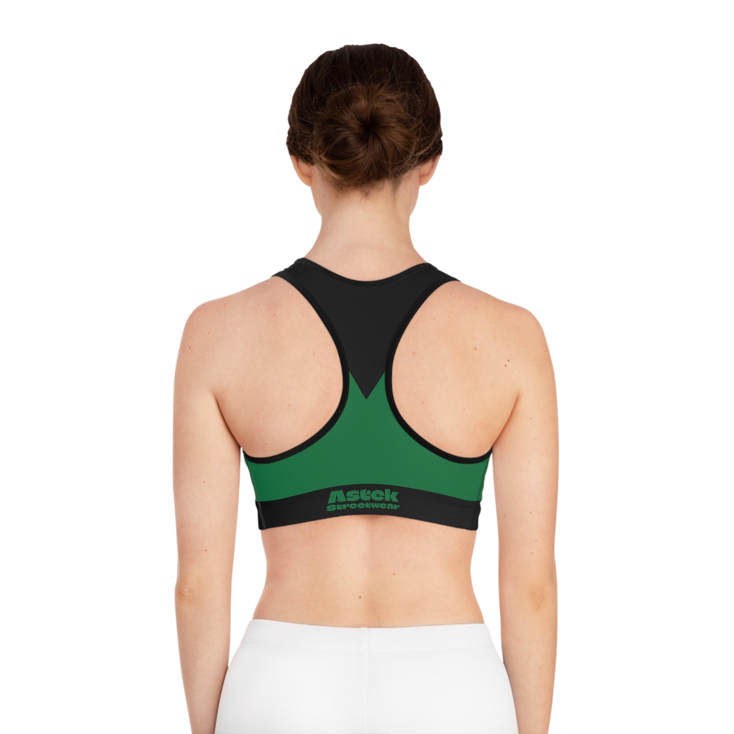 Astek Streetwear dark green Sports Bra