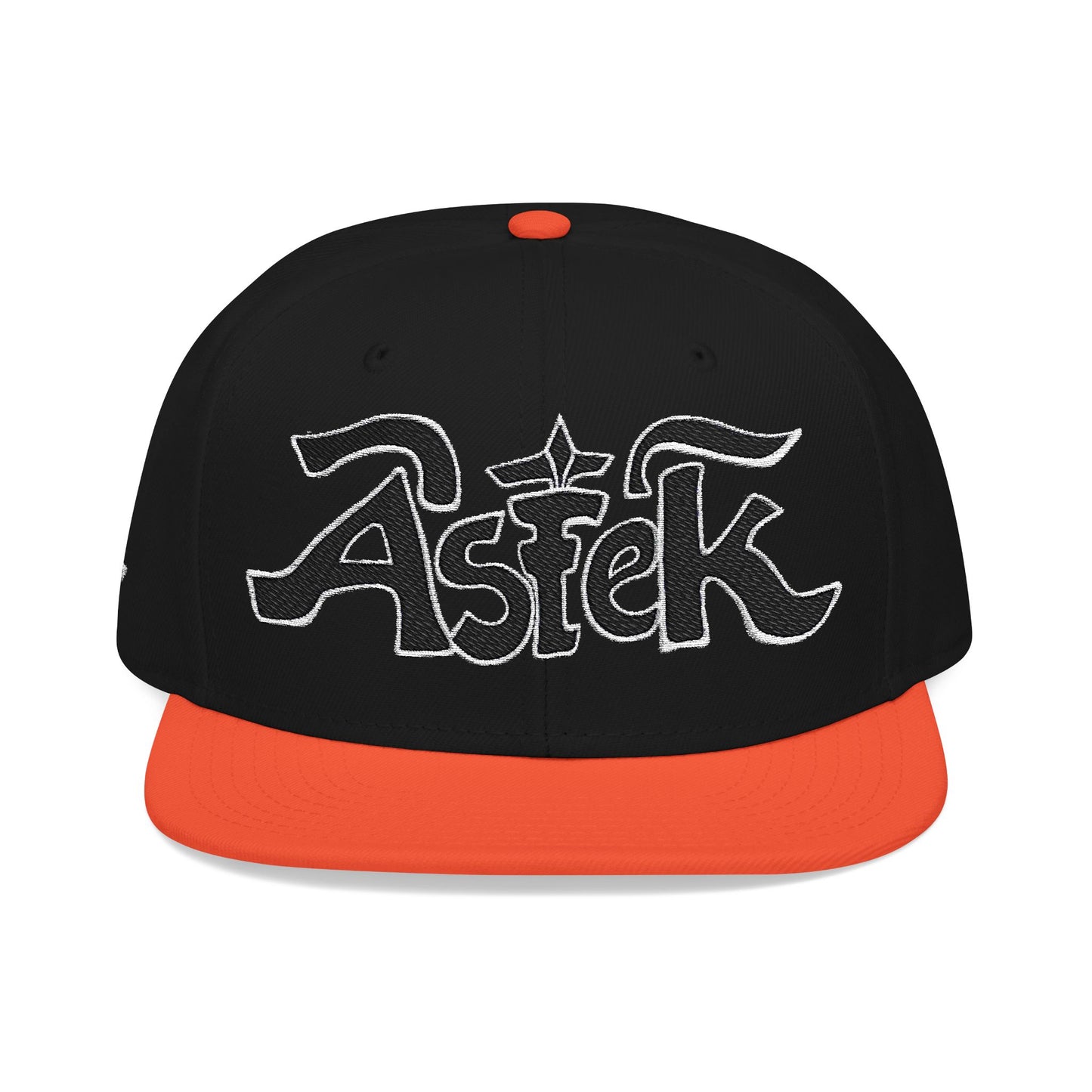 Astek Logo Embroidered Snapback Cap