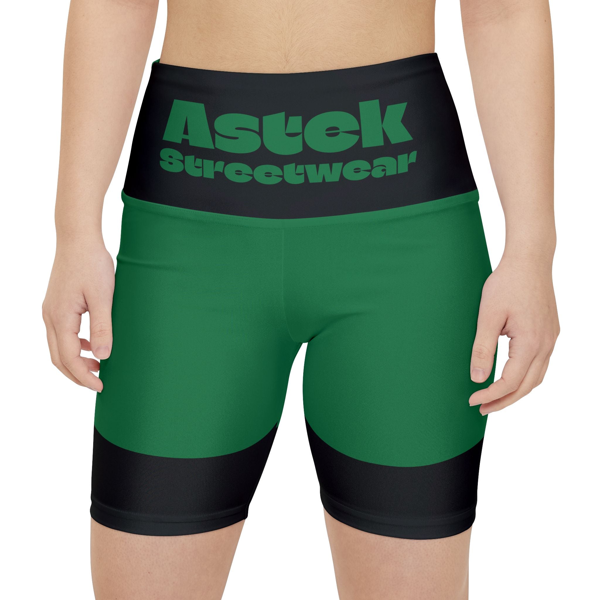 Astek Streetwear Green Workout Shorts