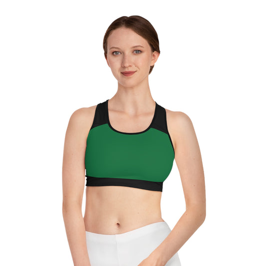 Astek Streetwear dark green Sports Bra