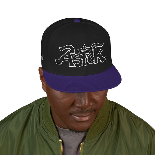 Astek Logo Embroidered Snapback Cap